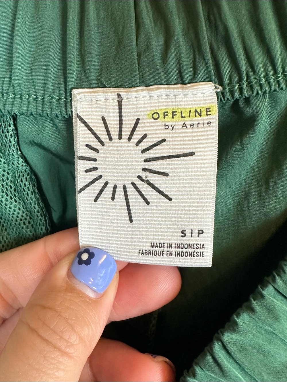 Aerie OFFLINE Burst A Move Y2K Cargo Parachute Pants Green Trendy Gorpcore S - Picture 8 of 14